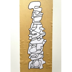 OBÉLISQUE SIGNED JEAN DUBUFFET