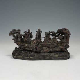 A CARVED ALOESWOOD CHENXIANG DECORATION
