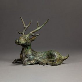 A BRONZE DEER