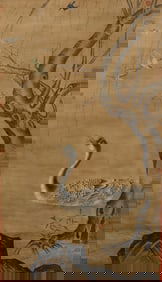 A CHINESE PAINTING OF GOOSE SIGNED CUIBAI