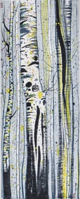 A CHINESE PAINTING OF FOREST SIGNED WU GUANZHONG