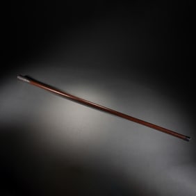 A SILVER WALKING STICK