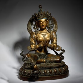 A SINO-TIBETAN SEATED TARA