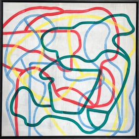 EPITAPH PAINTING SIGNED BRICE MARDEN