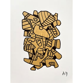 TAPIS SIGNED JEAN DUBUFFET