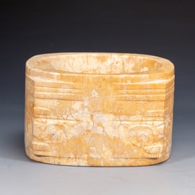 A CHINESE ARCHAISTIC JADE CONG