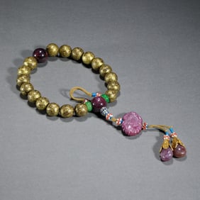 A CHINESE IMPERIAL ALOESWOOD CHENXIANG PRAYER BEADS