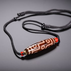 A TIBETAN DZI BEAD