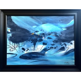 UNTITLED SIGNED CHU TEH-CHUN ZHU DEQUN