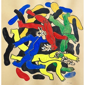 LES PLONGEURS SIGNED FERNAND LÉGER