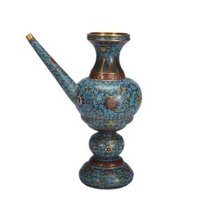 TRADITIONAL CLOISONNE DECORATIVE EWER