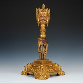 GILT METAL VAJRAKILAYA RITUAL IMPLEMENT