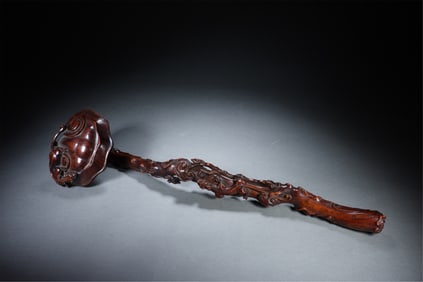 CARVED WOOD RUYI SCEPTER