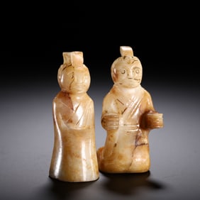 TRADITIONAL CHINESE JADE FIGURES