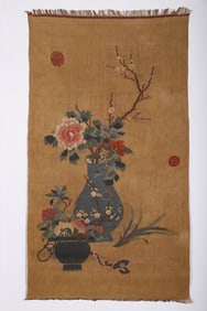 TRADITIONAL CHINESE SILK PANEL