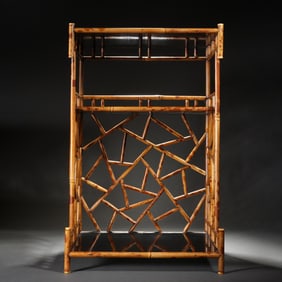A BAMBOO TEA CABINET