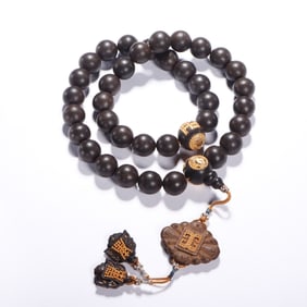 DARK WOOD PRAYER BEADS