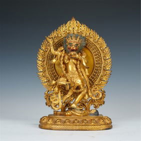 TIBETAN BUDDHIST WRATHFUL PROTECTOR