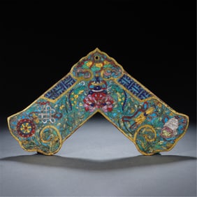 CLOISONNE ENAMEL AUSPICIOUS OBJECT