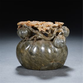 SEED JADE CARVED RUYI ORNAMENT