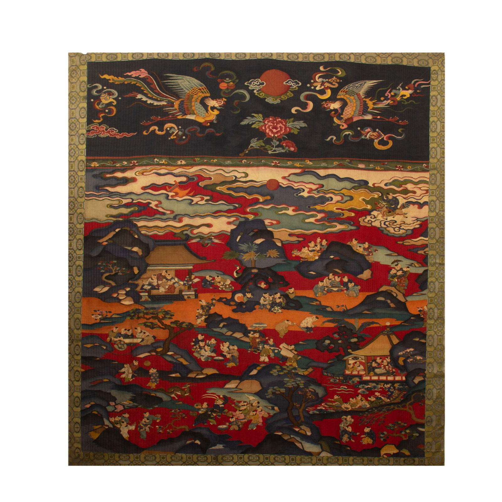 A KESI EMBROIDERED HUNDRED KIDS HANGING PANEL (1 of 13)