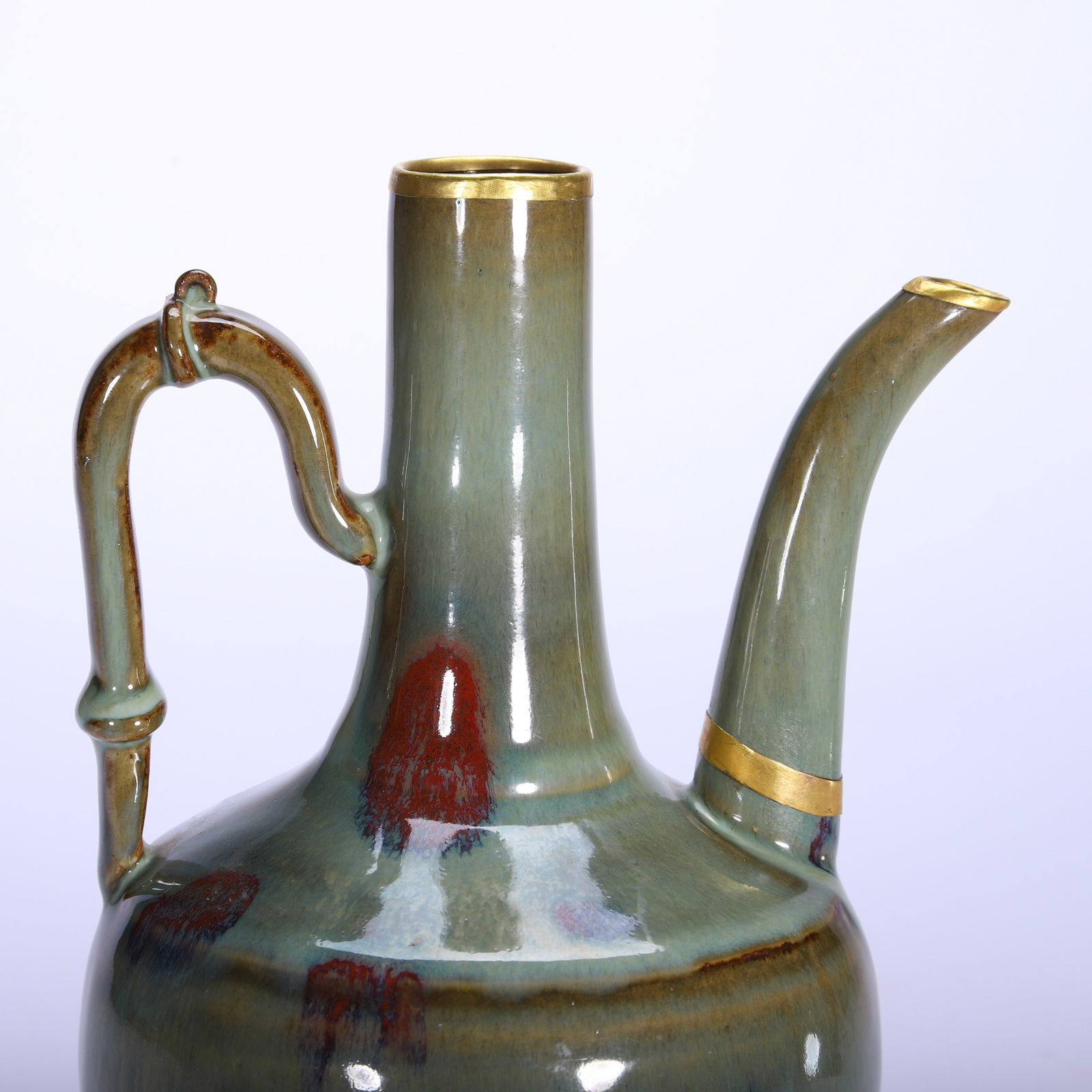 A JUN-WARE KETTLE - 6