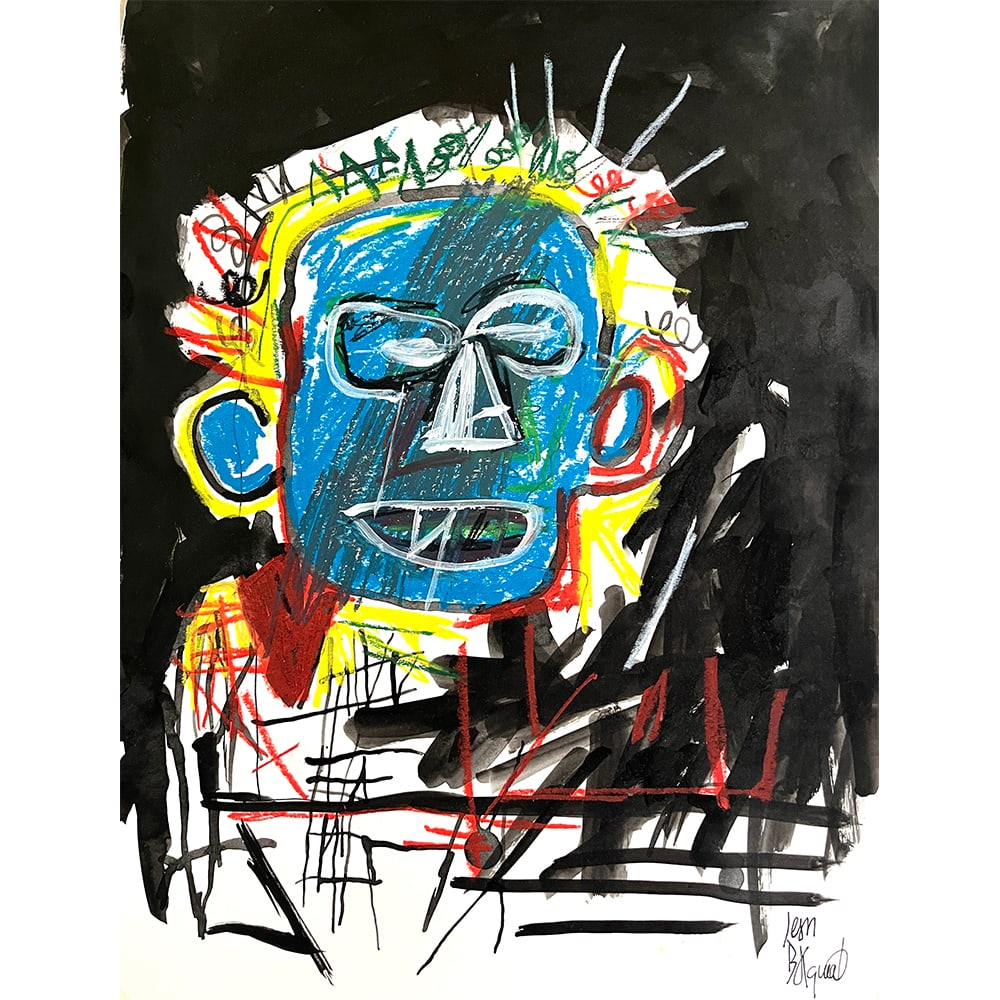 UNTITLED (SELF PORTRAIT) SIGNED JEAN-MICHEL BASQUIAT (1 of 4)