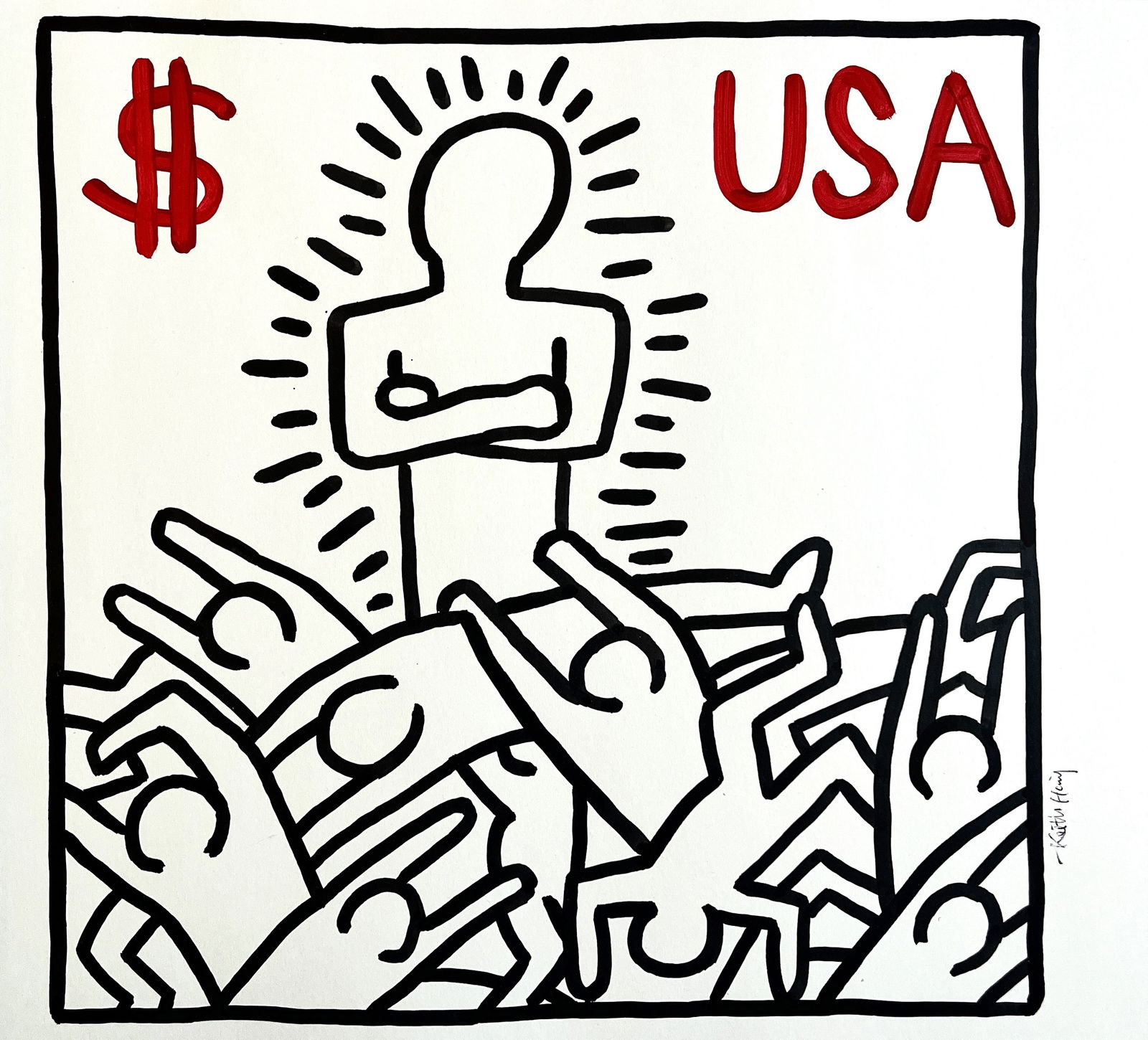 UNTITLED SIGNED KEITH HARING (1 of 2)