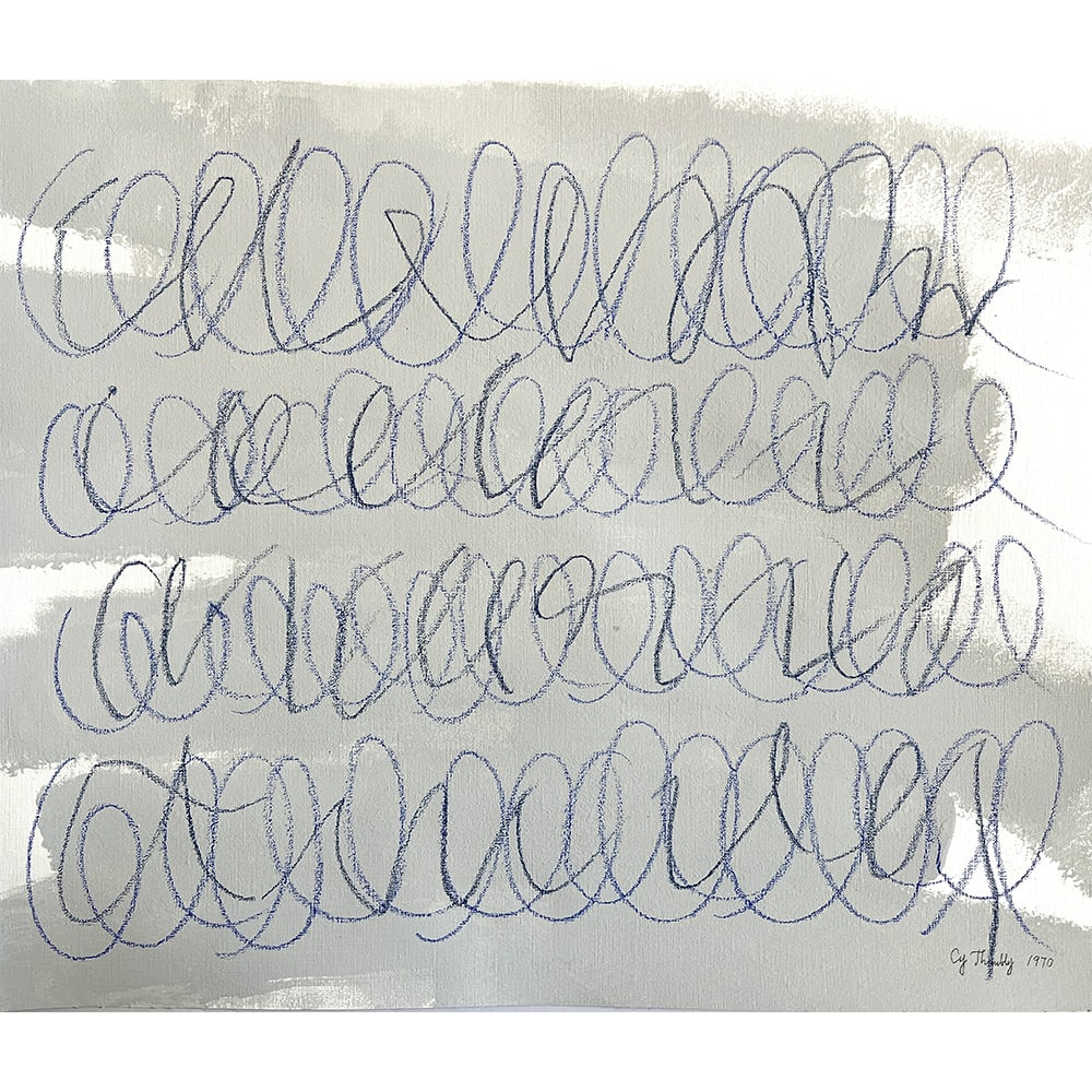 UNTITLED ROMAN NOTES SIGNED CY TWOMBLY (1 of 5)