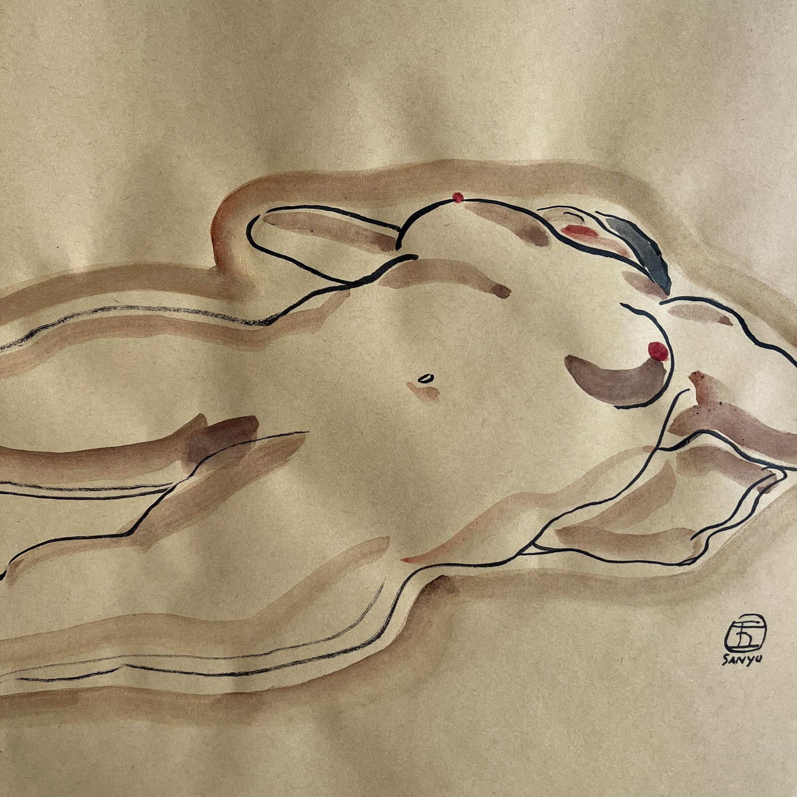 LADY LYING DOWN SIGNED SANYU - 2