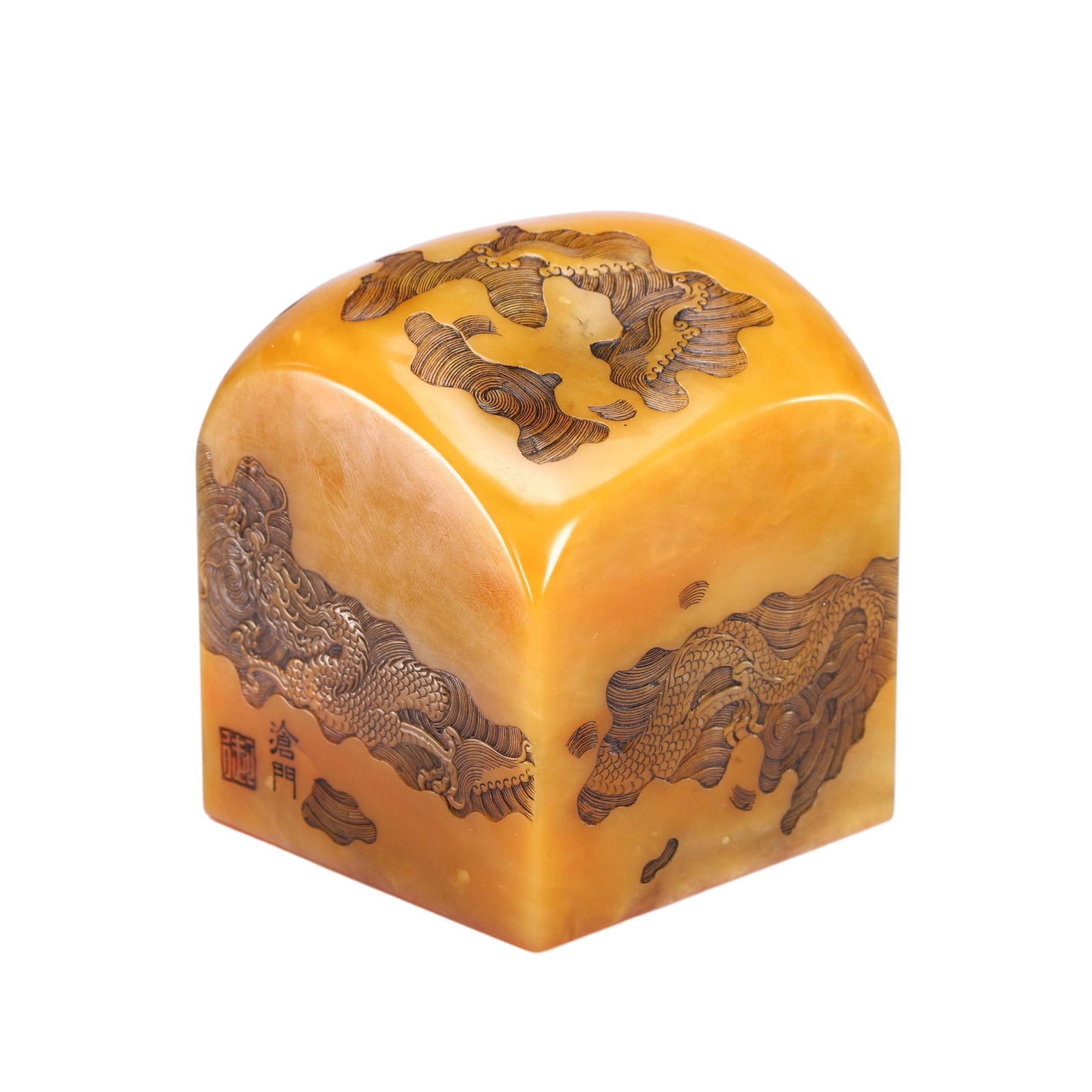 A CARVED TIANHUANG DRAGON SEAL (1 of 9)