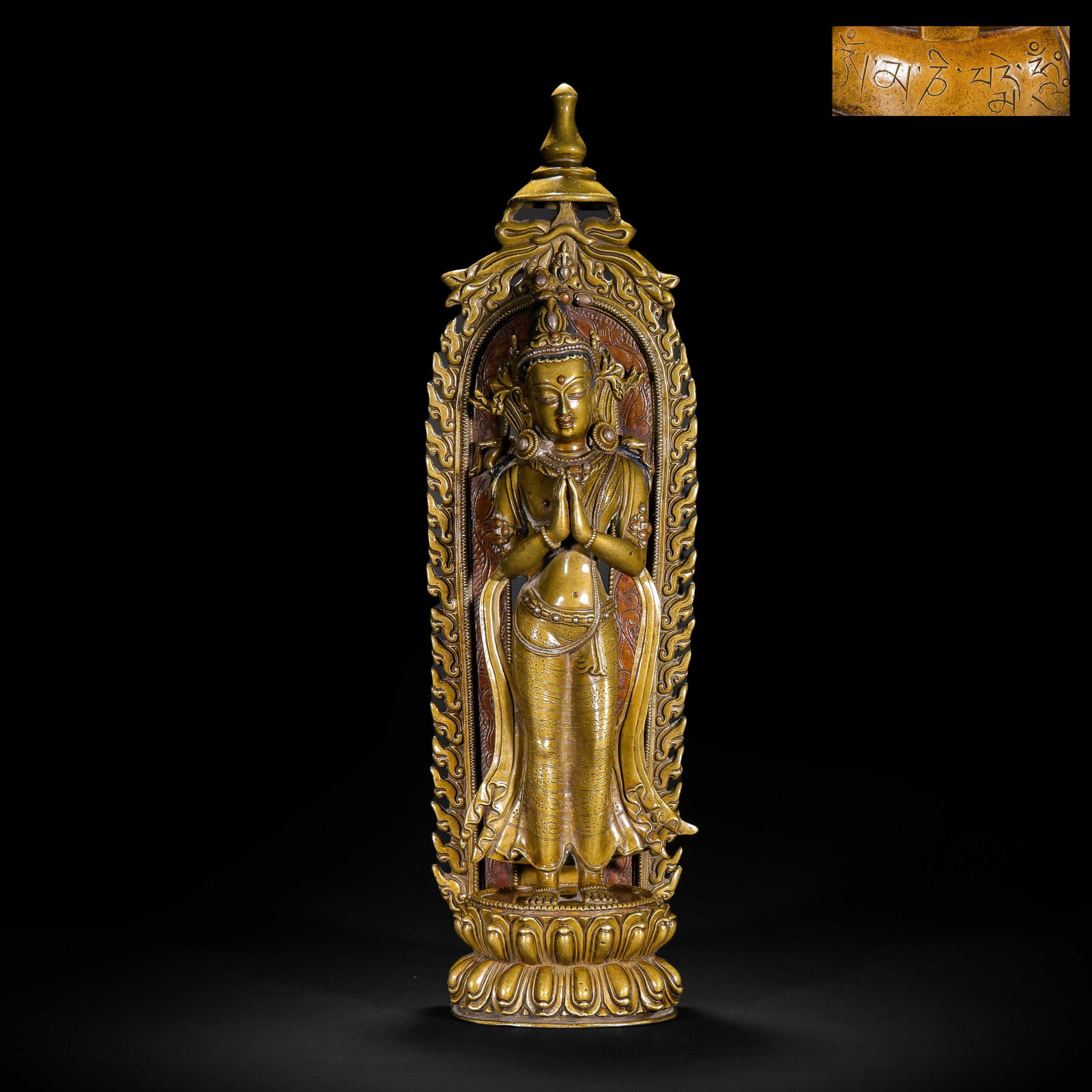 A COPPER ALLOY STANDING BODHISATTVA (1 of 16)