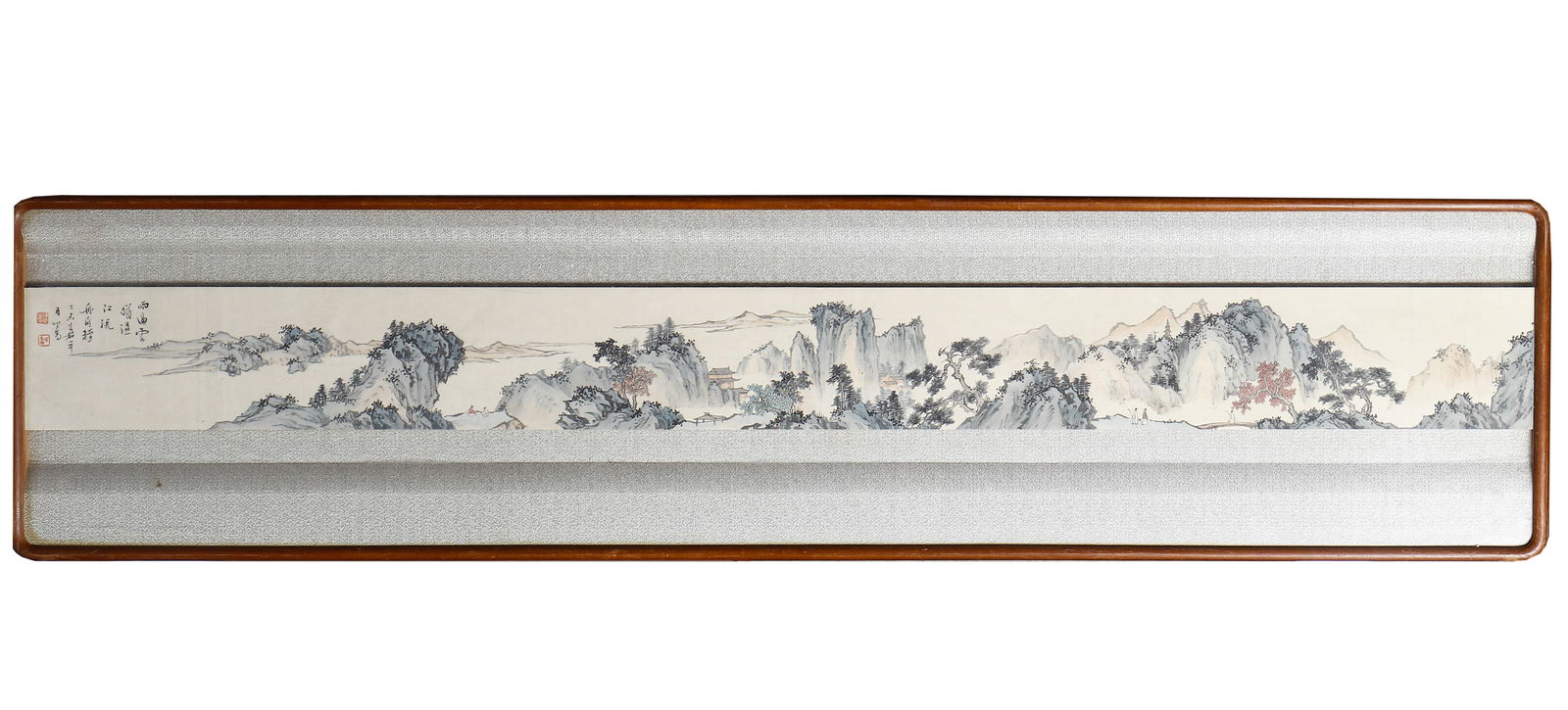 A CHINESE PAINTING OF LANDSCAPE SIGNED PURU (1 of 6)