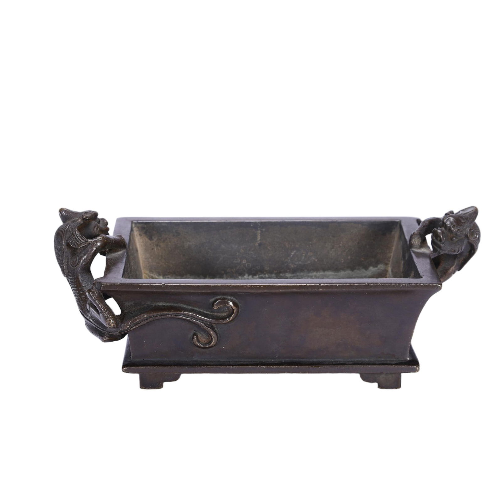 A BRONZE CENSER WITH HANDLES (1 of 9)