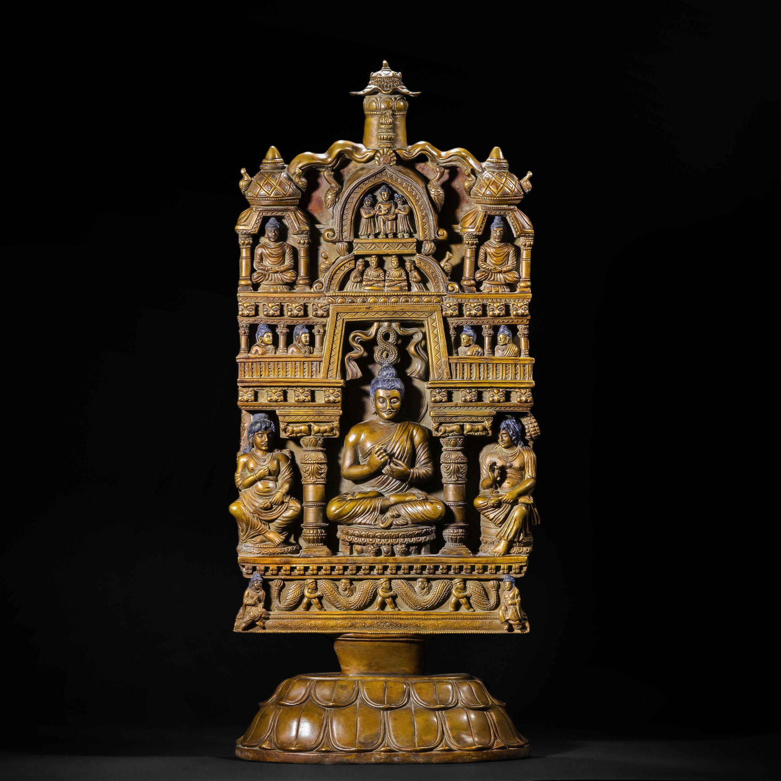 A COPPER ALLOY FIGURE OF VAIROCANA (1 of 14)