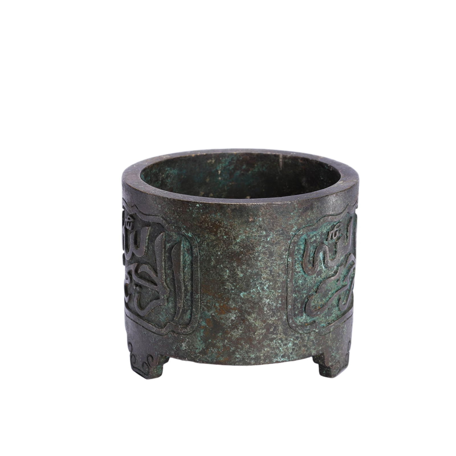 A BRONZE TRIPOD CENSER (1 of 9)
