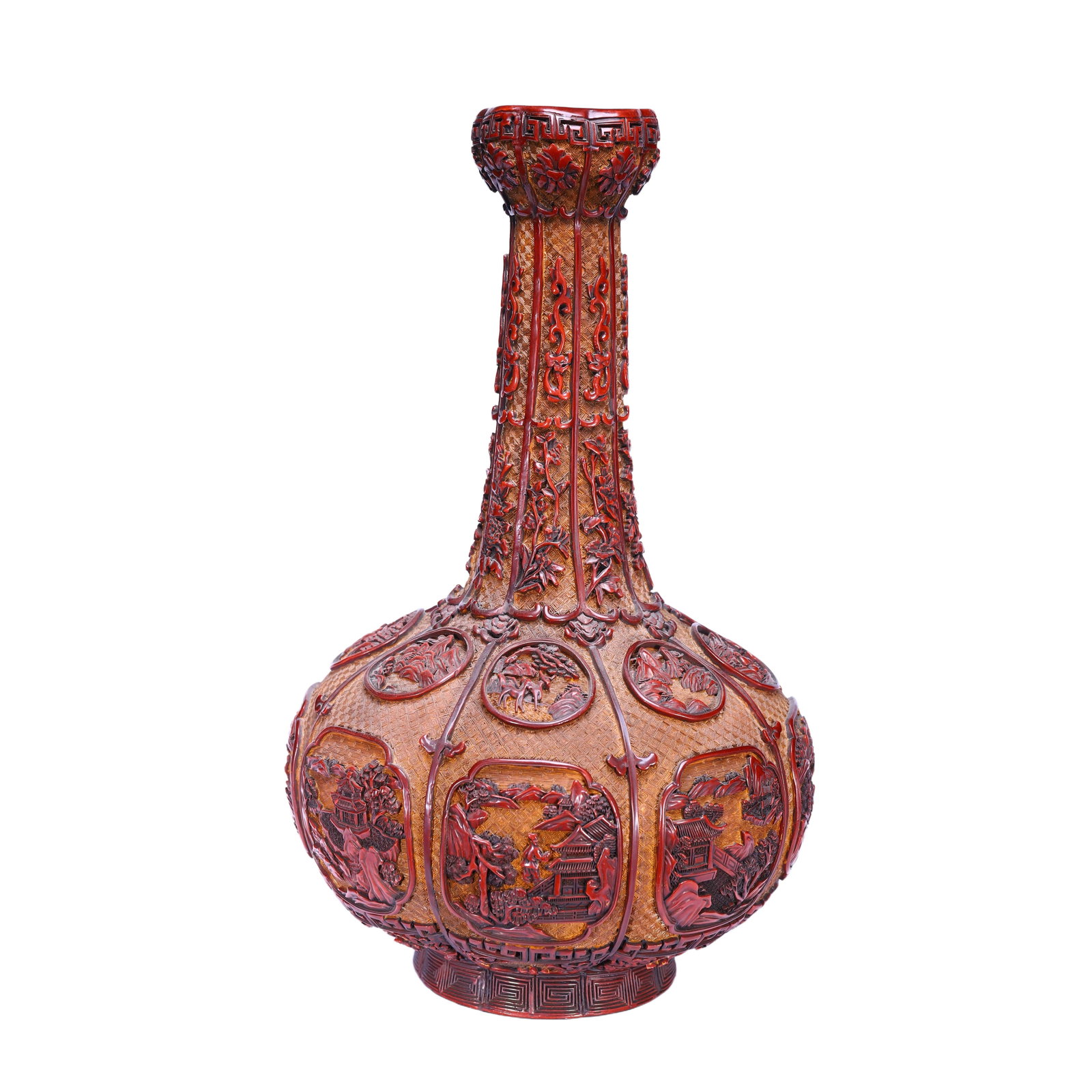 A Chinese Cinnabar Lacquer Vase (1 of 9)