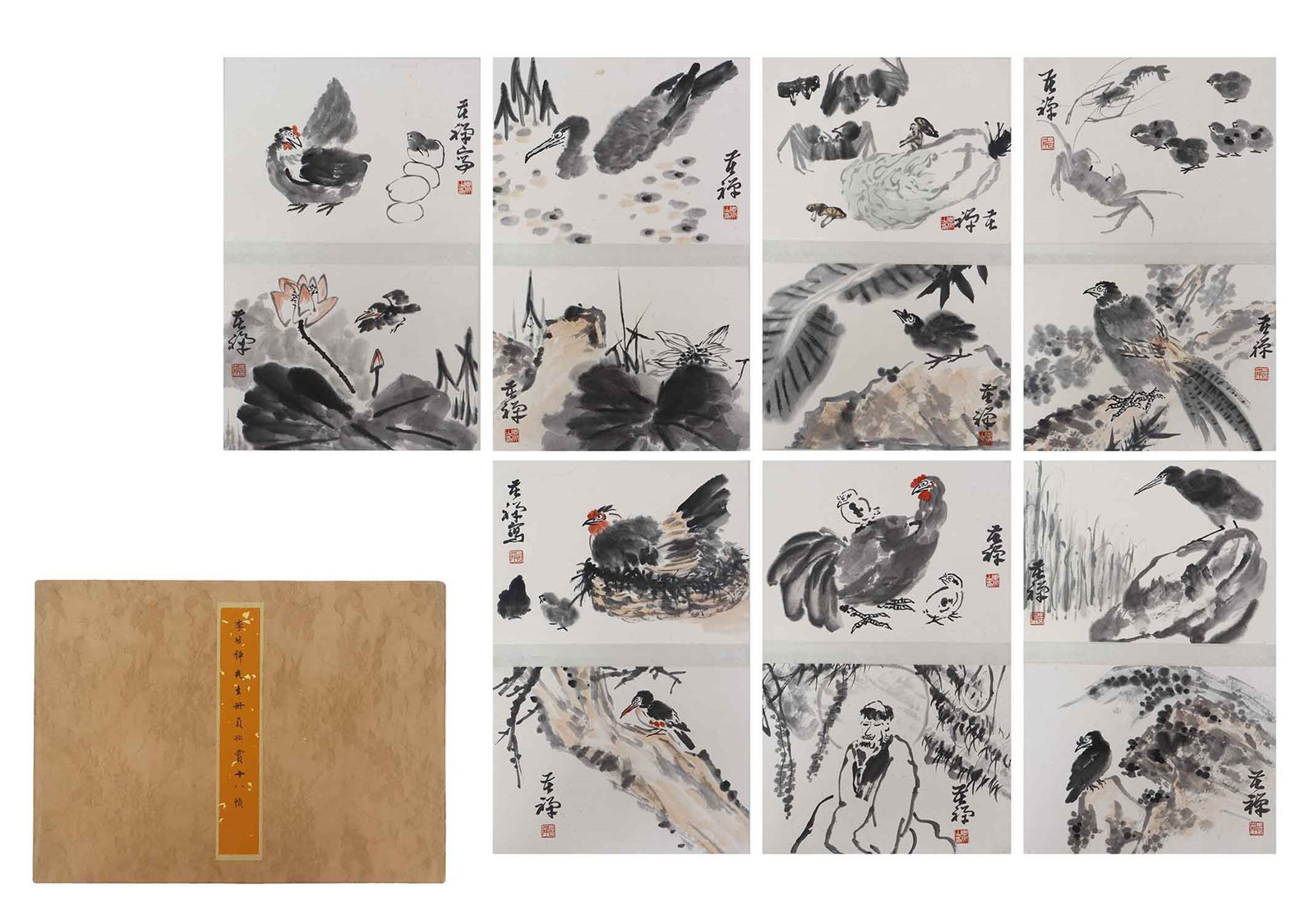A CHINESE PAINTING OF BIRDS, SIGNED LI KUCHAN (1 of 10)