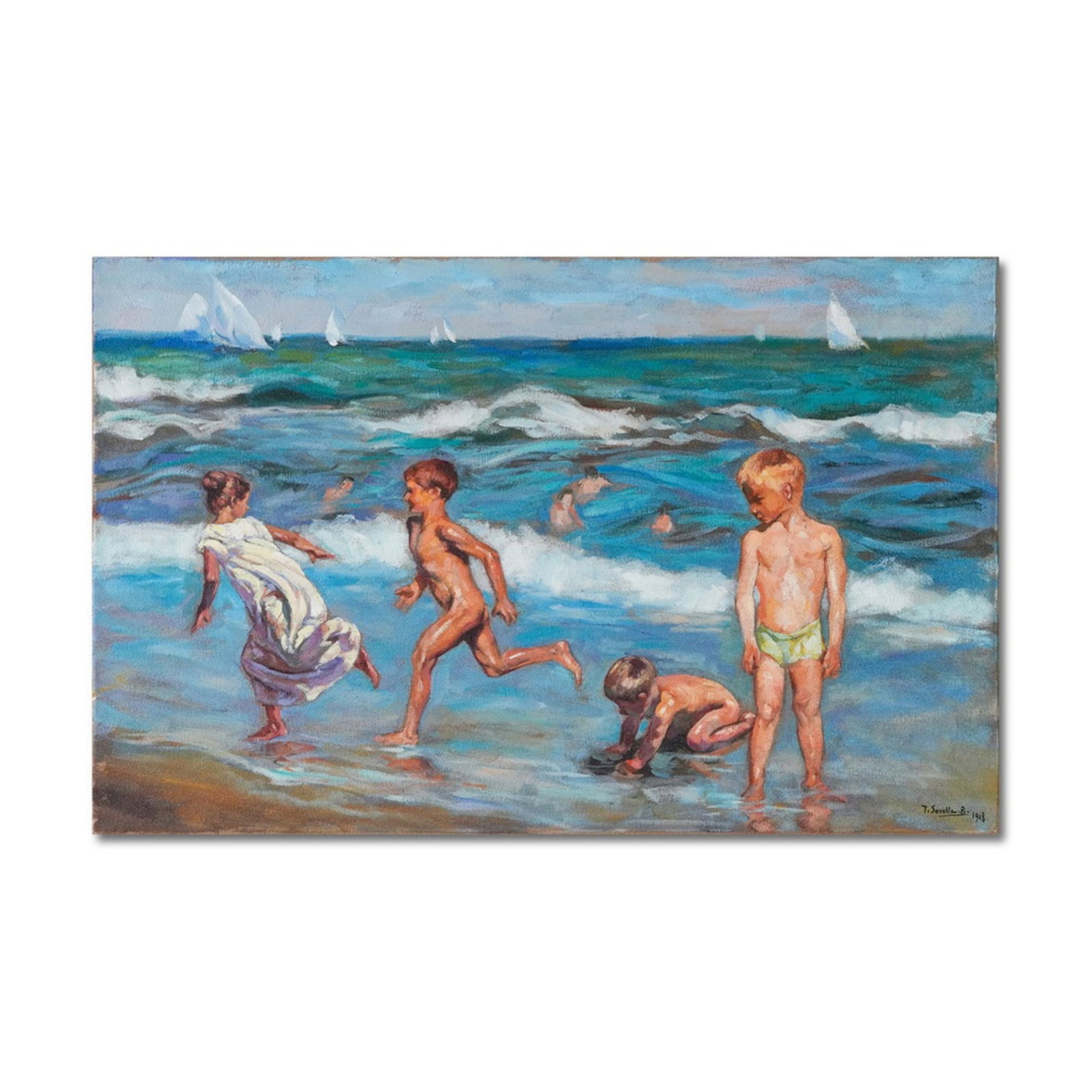JOAQUIN SOROLLA (1863-1923), ATTRIBUTED TO, OIL ON CANVAS (1 of 2)