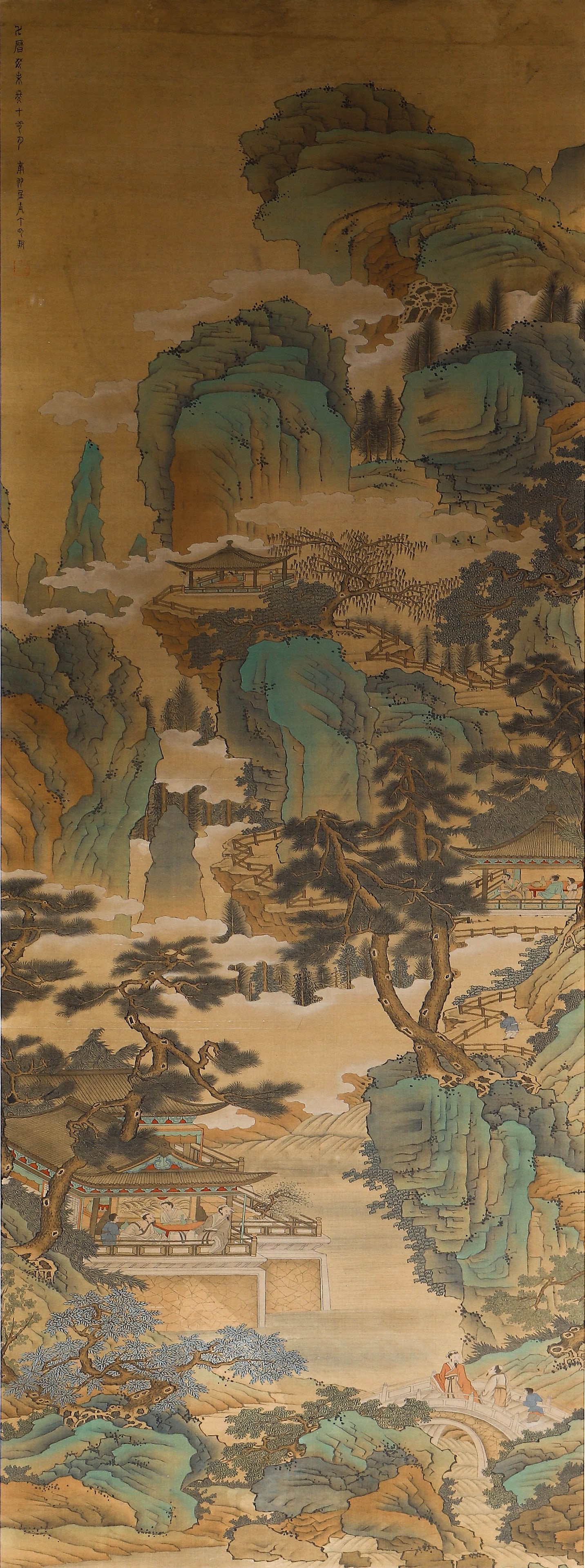 A CHINESE PAINTING OF LANDSCAPE, SIGNED DING YUNPENG (1 of 7)