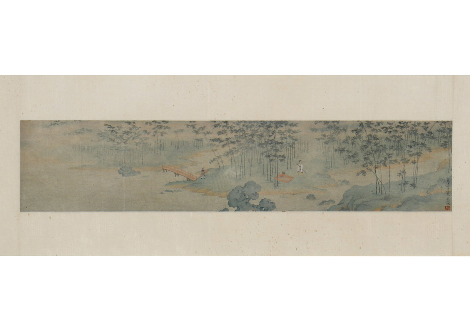 A CHINESE PAINTING OF BAMBOO GROVE, SIGNED WU HUFAN (1 of 4)