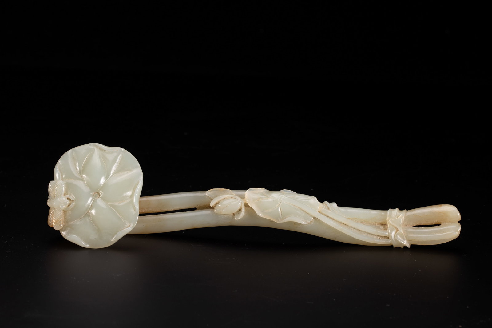 Chinese Hetian Jade Ruyi Scepter (1 of 8)