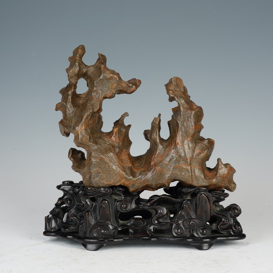 Chinese Taihu Stone Scholar's Rock on Stand (1 of 9)