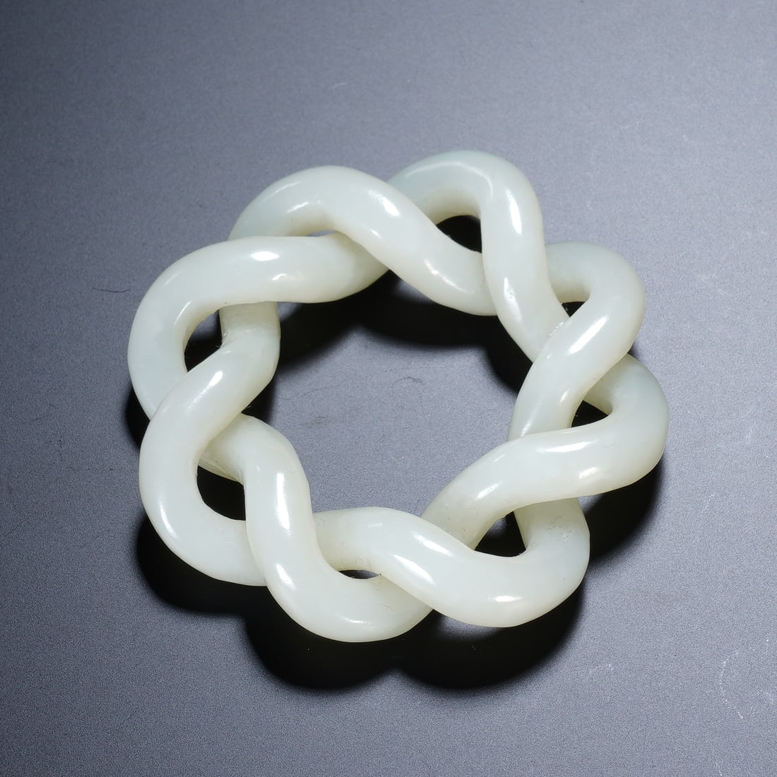 Chinese Hetian White Jade Interlocking Knot Pendant (1 of 5)