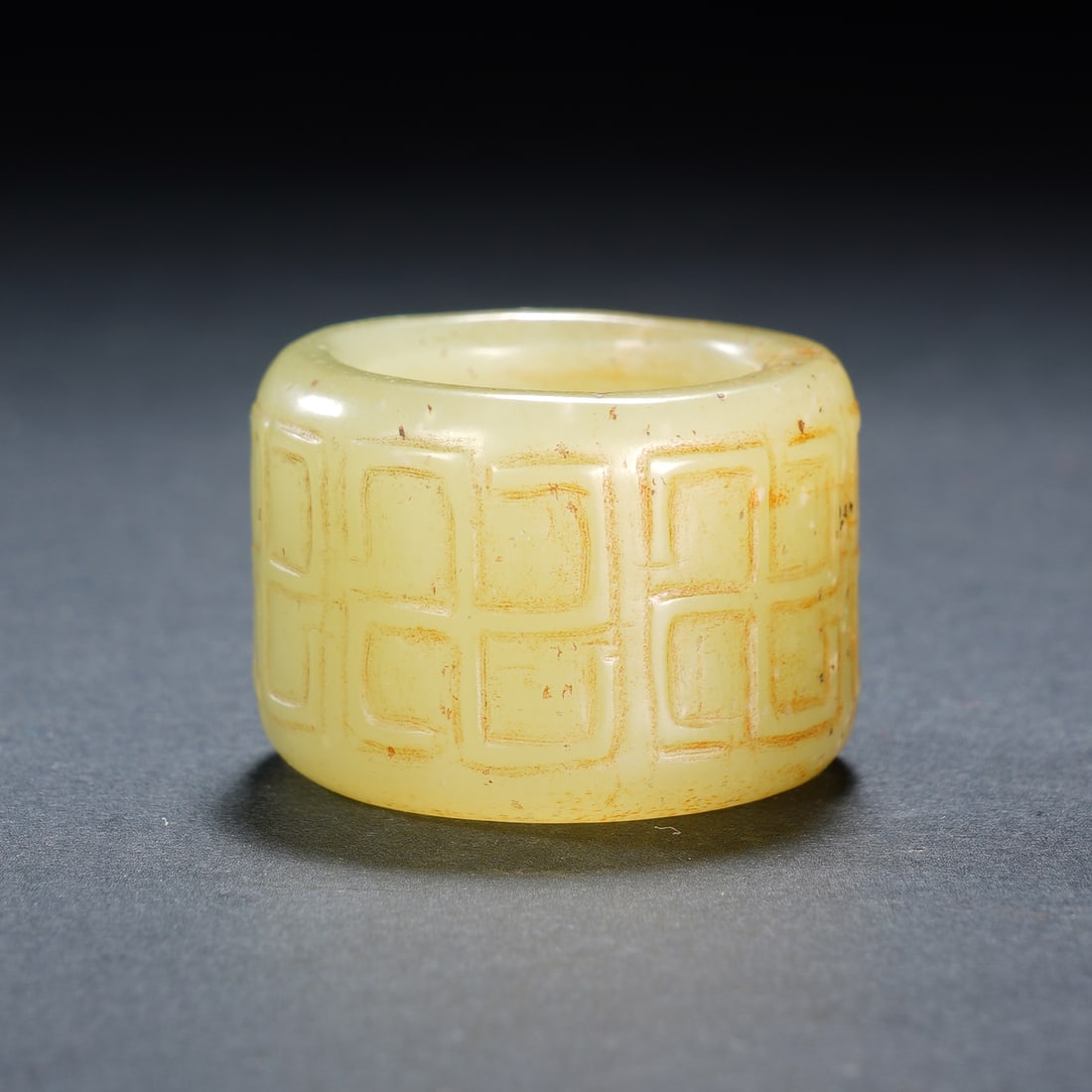 Chinese Yellow Jade Archer's Ring (1 of 6)