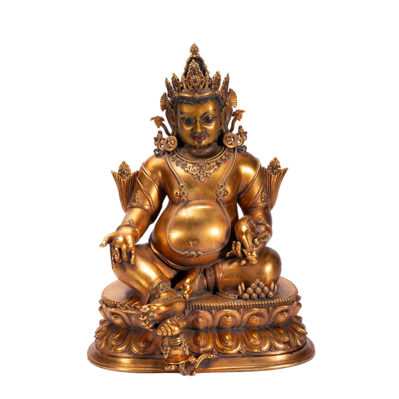 A Chinese Gilt Bronze Figure of Jambhala (1 of 11)