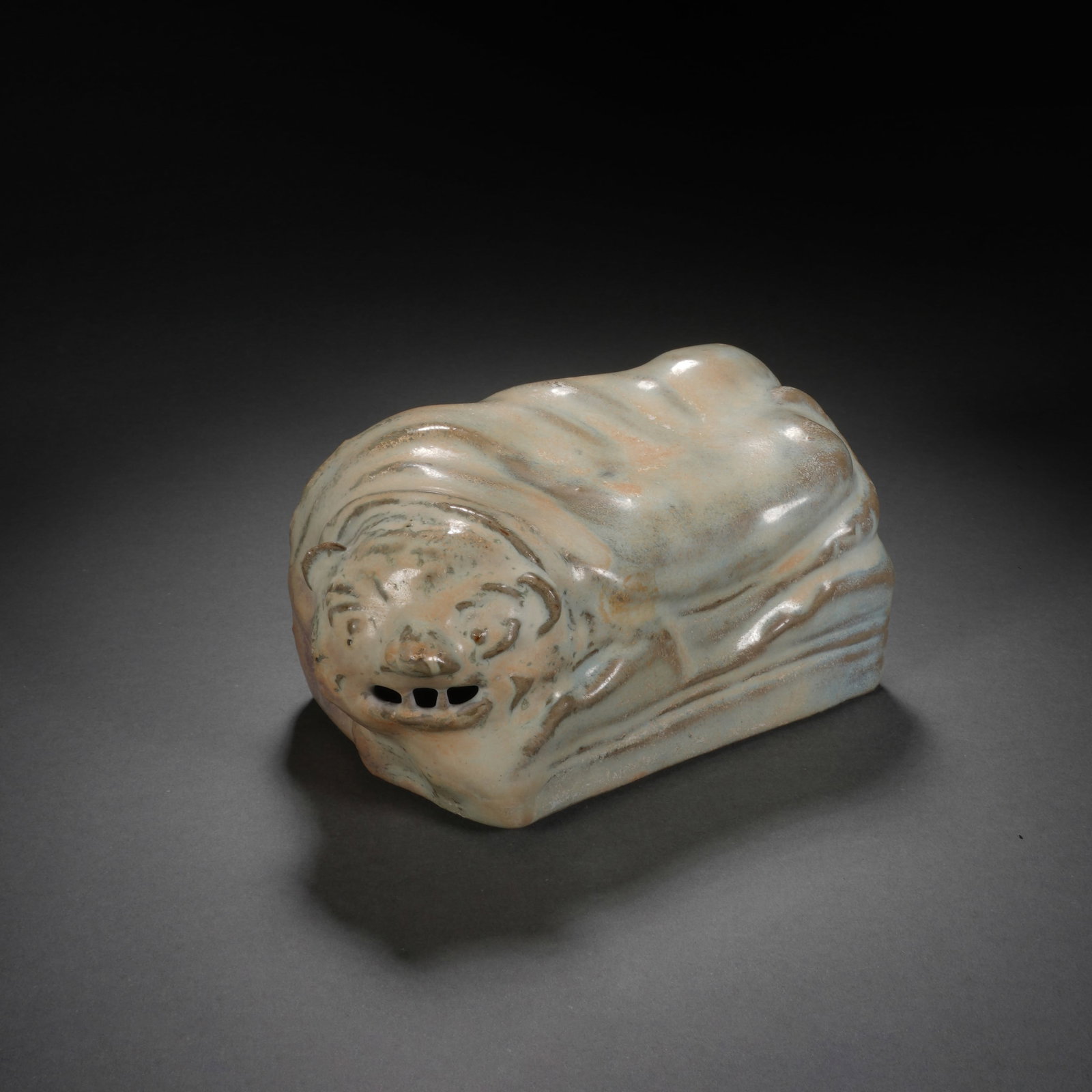 Chinese Glazed Animal-Form Porcelain Pillow (1 of 9)