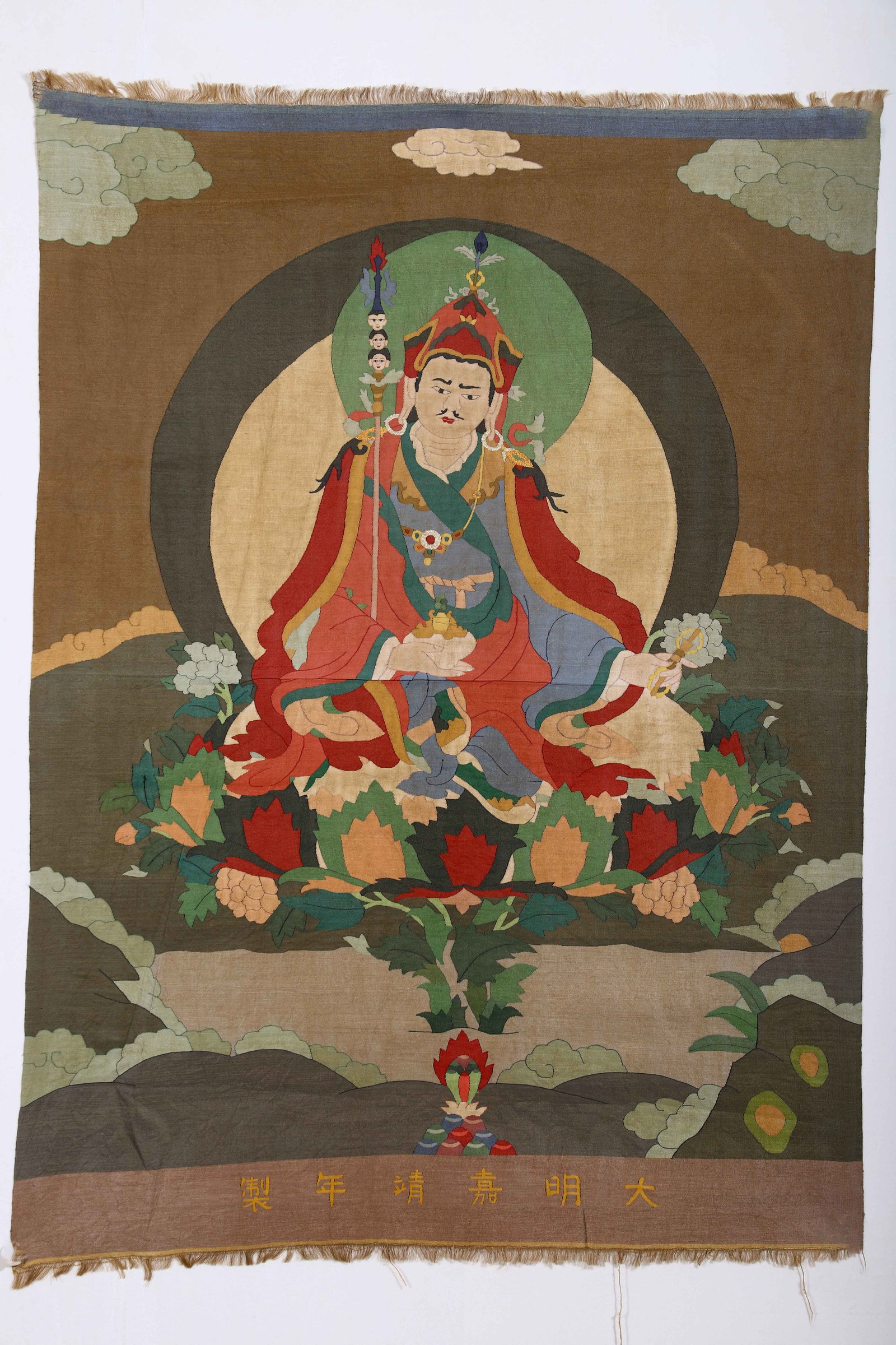 A Chinese Kesi Buddhist Tapestry (1 of 9)