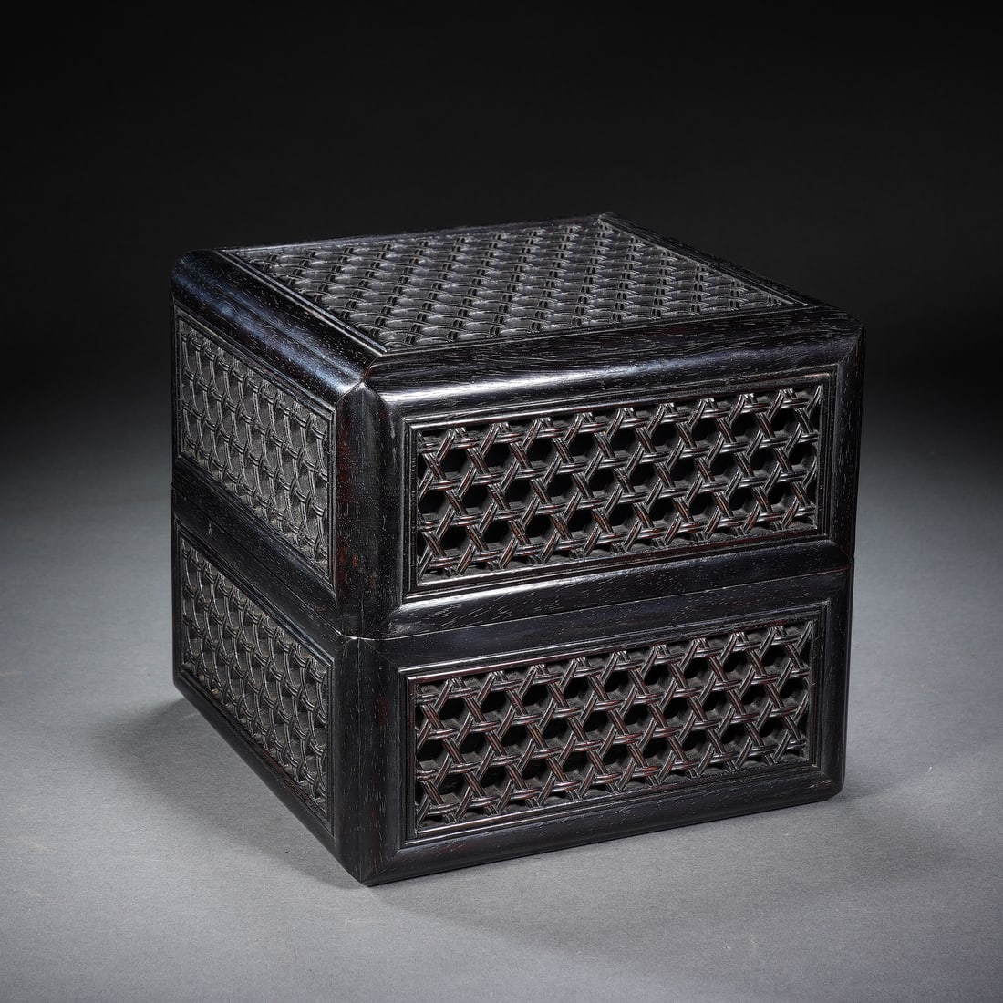Chinese Zitan Scholar’s Covered Box (1 of 7)