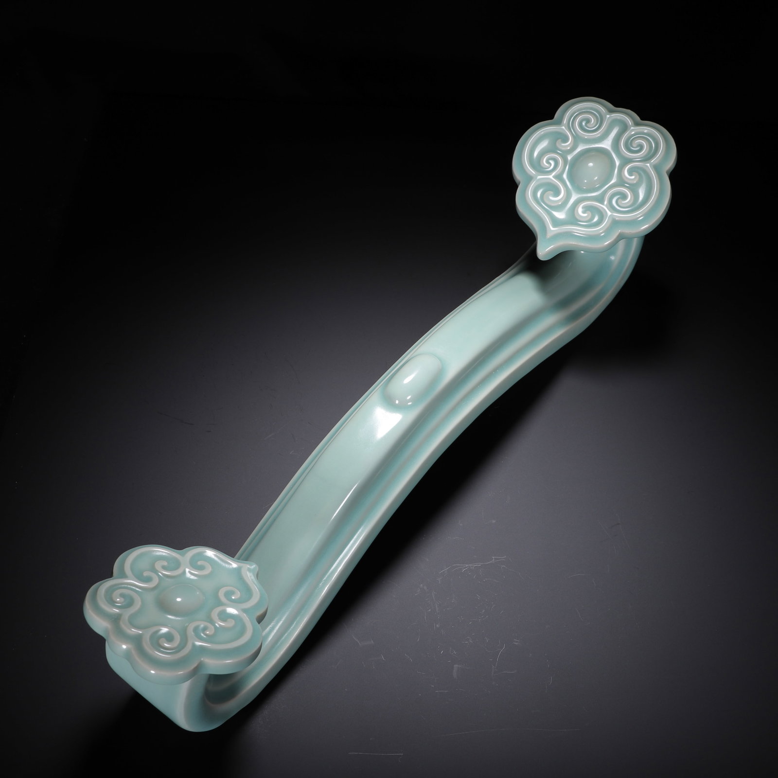 Chinese Ru-Type Glazed Porcelain Ruyi Scepter (1 of 9)